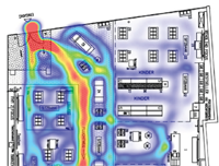 Kundenlauf Heatmap